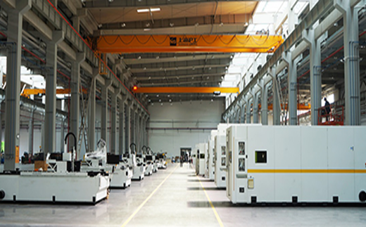 上海滬工激光切割機(jī)生產(chǎn)車間